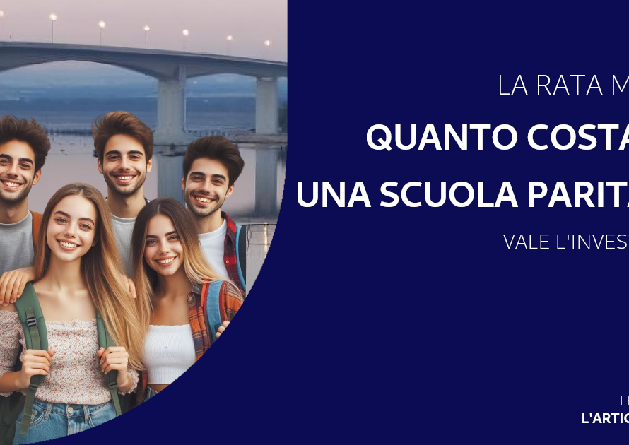 La retta mensile è di 165,00 euro, l'investimento può essere affrontato anche con un finanziamento, ed è irrilevante se paragonato al beneficio di un diploma.